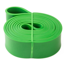 Fascia di resistenza in lattice resistente, elastica, per esercizi di forza, trazioni, rafforzamento ausiliario, treno, 4,4 cm, verde