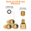 Ποδήλατο Presta Valve Schrader Adapter Kit, Ball Pump Needles, Brass Tire 8