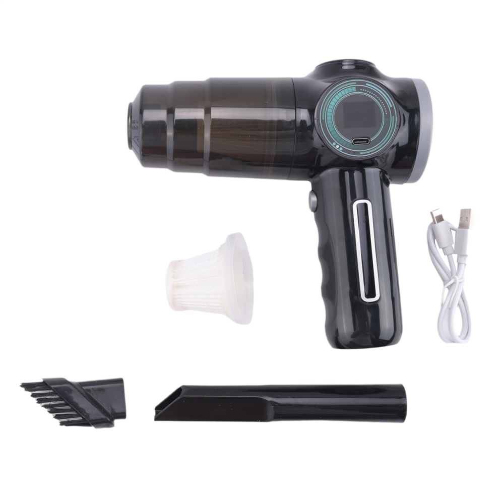 Wireless Car Vacuum Cleaner Portable Suction Automobile Handheld Dust Collector Machine Small Mini Blower- Black 4853931656770