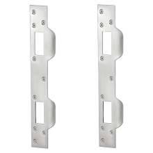 Dvere s dvojitými otvormi, silne vystužená západka pre kľučku a závoru (2ks, strieborná)
