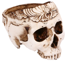 Resin Skull Planter kukka mehikasvit ruukku veistetty luuranko kukkaruukku sokerikaktus ruukut pidike karkkikulho