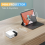 YT100 White Mini Home Projector Portable Theater Wireless Cell Phone Multi-Function 10