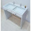 7seas® Rose Premium Clear Glass Top (High White Gloss) Dressing Table 6
