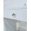 7seas® Rose Premium Clear Glass Top (High White Gloss) Dressing Table 7