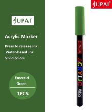 (Emerald Green) JUPAI 1pcs Acrylic Paint Marker, Leak-proof Water-