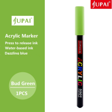 (Emerald green) JUPAI 1pcs Acrylic Paint Marker, Leak-proof Water-