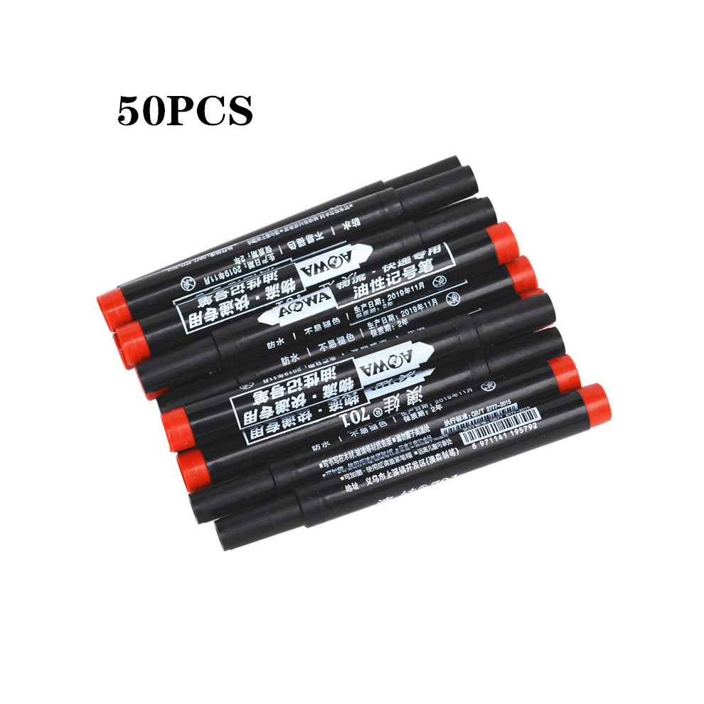 (Red 50pcs) 50/100pcs Permanent Paint Marker Pen Oily Waterpro-image-OPC-PGHHSXC-NEW