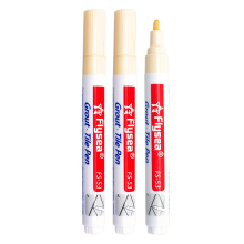 (Beige-3pcs) Grout Pen Waterproof Tile Marker Wall Seam Pen, fo