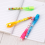 (White) 4PCS Invisible Ink Pen Spy Pen With UV Light Magic 4
