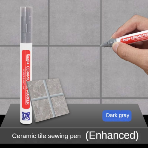 (Dark grey) Sofia White Waterproof Tile Marker Grout Pen Wall