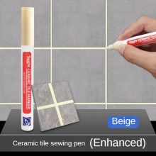 (Beige) Sofia White Waterproof Tile Marker Grout Pen Wall