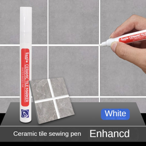 (White) Sofia White Waterproof Tile Marker Grout Pen Wall