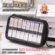 (64 Pack Black Bag) Acrylic Paint Pens Brush 81/9 Colors Marker Pen fo