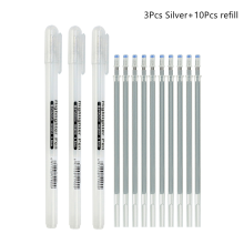 (Value Pack D) 3/13Pc White Gel Pen 0.8mm Fine Point White Pen Re