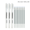 (Value Pack D) 3/13Pc White Gel Pen 0.8mm Fine Point White Pen Re 1