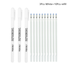 (Value Pack B) 3/13Pc White Gel Pen 0.8mm Fine Point White Pen Re