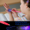 (Yellow) 4pcs Luminous Light Pen Magic Purple 2 In 1 UV Bla 4