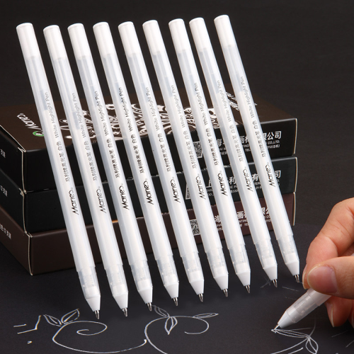 (White 1.0 mm) 3 Pcs 0.8mm Creative White Ink Pen Highlight Marke 1