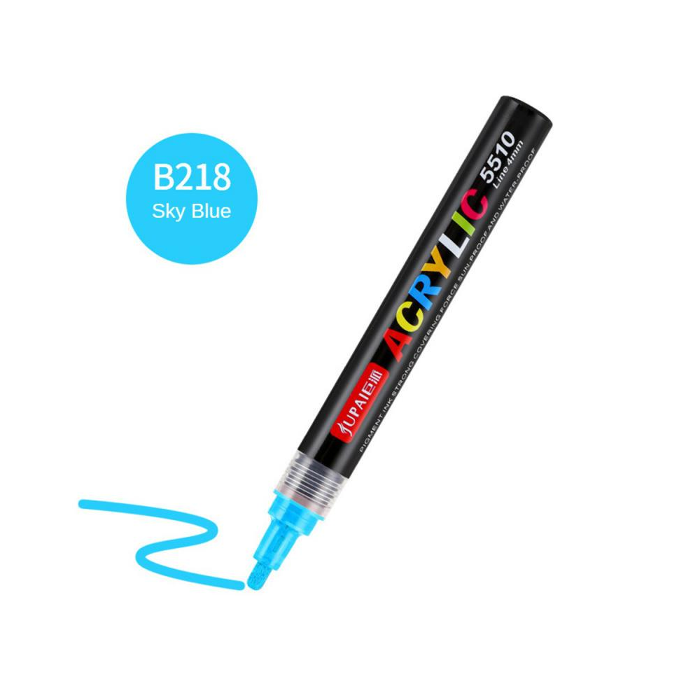 (Sky Blue) Colors Art Marker Acrylic Paint Brush Pen Painting-image-OPC-PGHHYK8-NEW