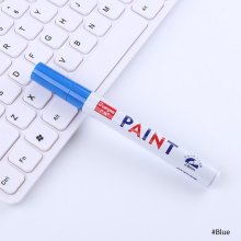 (Blue) 1PC Car Paint Marker Pen Waterproof Car Wheel Tire