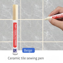 (1Pcs Beige) Ceramic Tile Pen Wall Grout Restorer Pen Repair Ma
