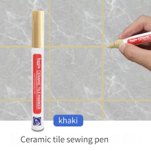 (1Pcs khaki) Ceramic Tile Pen Wall Grout Restorer Pen Repair Ma