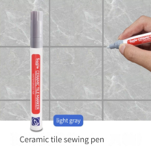 (1Pcs light gray) Ceramic Tile Pen Wall Grout Restorer Pen Repair Ma