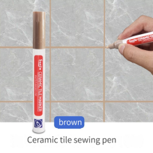(1Pcs brown) Ceramic Tile Pen Wall Grout Restorer Pen Repair Ma