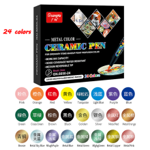 (24 Colors) 12/24 Colors High Temperature Oven Baked Ceramic M