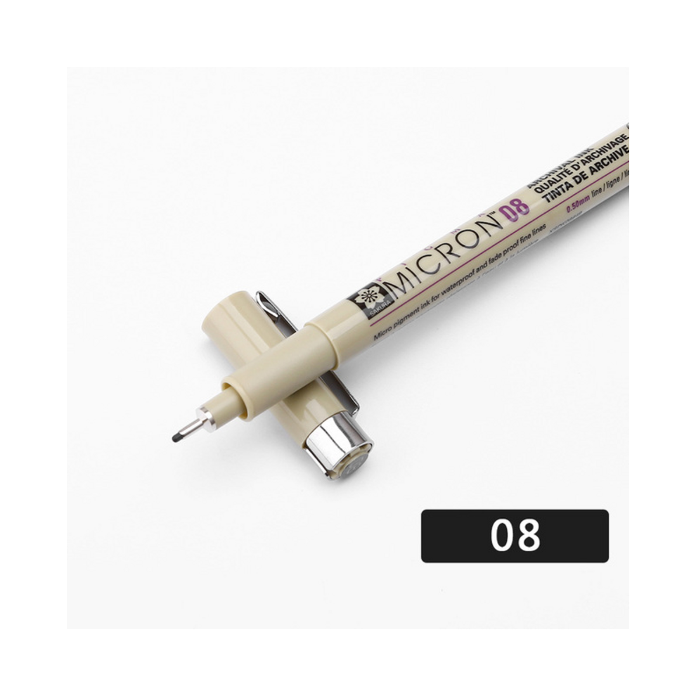 (08mm) 1 Piece Pigment Liner Pigma Pen Micron Marker Pen-image-OPC-PGHJ2BR-NEW