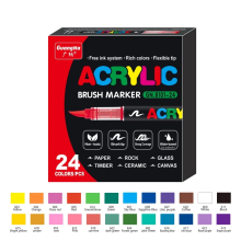 (24 Colors) 12/24/30 Colors Acrylic Marker Pens Waterproof Pen