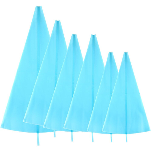 6 Pack Reusable Silicone Piping Bags