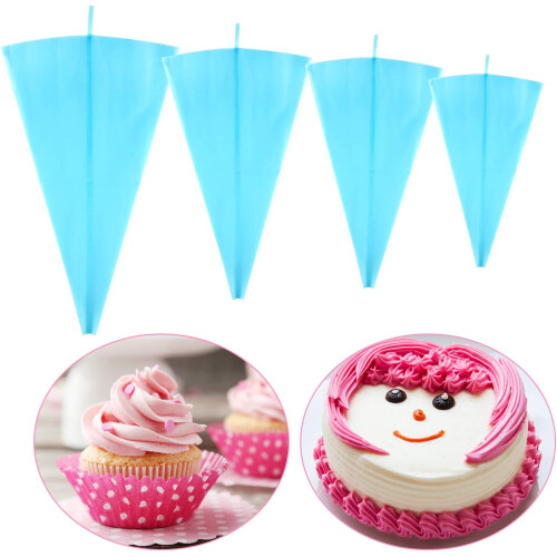 6 Pack Reusable Silicone Piping Bags 2