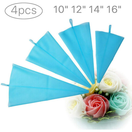 4 Size Silicone Pastry Icing Piping Cream Bags 1