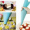 4 Size Silicone Pastry Icing Piping Cream Bags 4