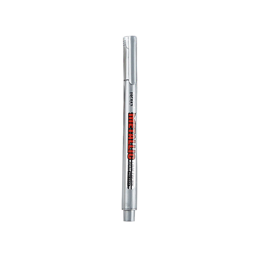 (Silver) 1Pc Metallic Marker Pens Gold Silver Permanent Art-image-OPC-PGHJ668-NEW