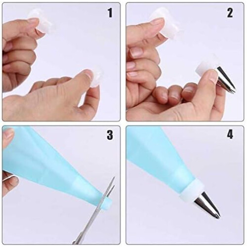 Baking 3 Different Sizes 6pcs Silicone Icing Bags 1