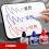(2) Deli 1 pcs Whiteboard Marker Refill Ink Black Blue 7