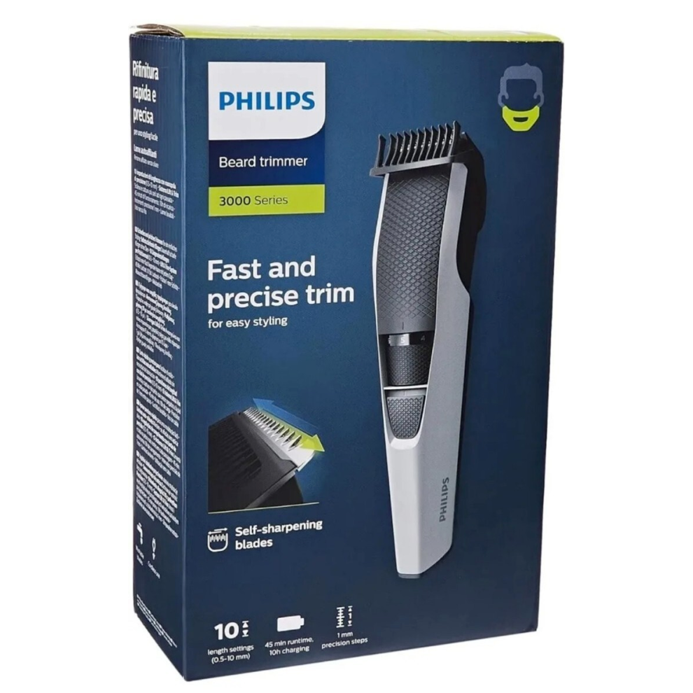Philips Beard & Stubble Trimmer Hair Clipper Stainless BT3206/13