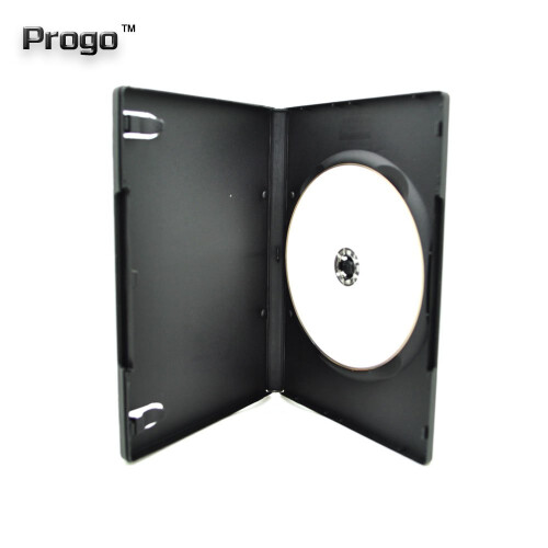 Progo 50 Pack Standard Black Single DVD Cases 14MM 2