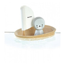 Bottino foca in legno PLAN TOYS - Unisex - 11,5 x 9,5 x 9,5 cm - A partire da 12 mesi