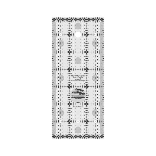 Creative Grids Itty -Bitty Eights Rectangle Lineal 3in X 7in Quilt Lineal - CGRPRG1