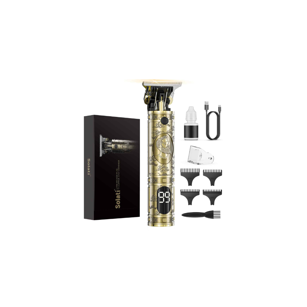 Solati Beard Trimmer & Hair Clippers, Cordless Rechargeable Trimmer For Men,