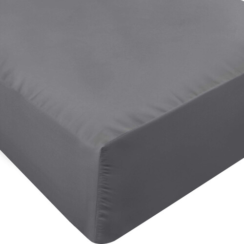Utopia Bedding King Fitted Sheet - Bottom Sheet - Deep Pocket - Soft Microfiber -Shrinkage and Fade Resistant-Easy Care -1 Fitted Sheet Only Grey 1