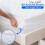 Small Double Mattress Protector Fitted Breathable, Quilted 4FT Mattress Protector Small Double-4FT (122x190+30CM) 3