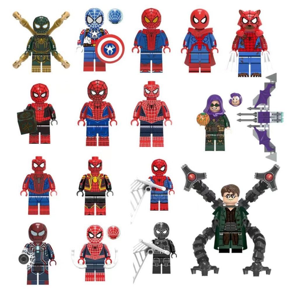Bonxaif 16Pcs Marvel Avengers Super Heroes Mini Figures Dc Fit Lego