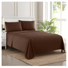 Full Size Sheet Sets - Breathable Luxury Sheets with Full Elastic & Secure Corner Straps Built In - 1800 Supreme Collection Extra Soft Deep Pocket Bed