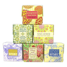 Bundel van 6 Greenwich Bay Trading Co. zepen - 1,9 oz zepen in de volgende geuren: verse melk citroenverbena witte thee calendula lavendel kamille gr