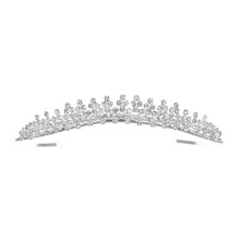 SAMKY elegns menyasszonyi virglny strasszkristly eskvoi bl tiara korona T1104