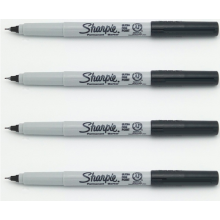 (12pcs Black) Sharpie 37002 Permanent Marker Ultra Fine Point Oi